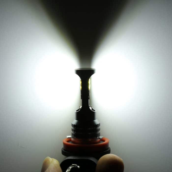 2 Stück DC12–24 V/10,5 W Auto-Nebelscheinwerfer mit 24 LEDs SMD-3030 und Konstantstrom, Kartonverpackung, H3, H11 – Bild 6