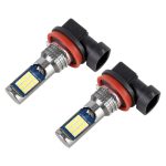 2 Stück DC12–24 V/8,6 W Auto-Nebelscheinwerfer mit 24 LEDs SMD-3030 und Konstantstrom, Beutelverpackung, H11 / H8