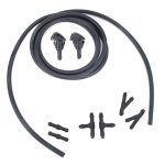 2 PCS Scheibenwischerwischer Jet Wassersprühdüse + Schlauchanschluss Set 76810S10A02 für Honda