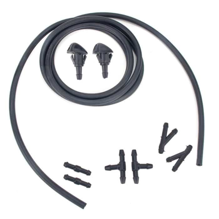 2 PCS Scheibenwischerwischer Jet Wassersprühdüse + Schlauchanschluss Set 76810S10A02 für Honda – Bild 1