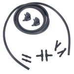 2 PCS Frontscheibenwaschanlage Scheibenwischersprühdüse + Schlauchanschluss Set 6438Z7 für Citroen