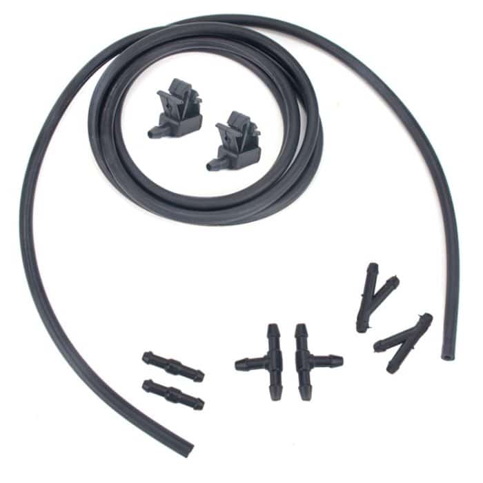 2 PCS Frontscheibenwaschanlage Scheibenwischersprühdüse + Schlauchanschluss Set 6438Z7 für Citroen – Bild 1