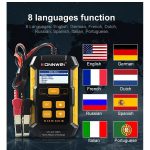 KONNWEI KW510 3-in-1-Autobatterietester/Ladegerät/Reparaturbetrieb, unterstützt 8 Sprachen, KW510(EU Plug), KW510(US Plug) – Bild 16