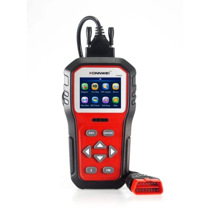 KONNWEI KW860 Auto 2,8-Zoll-TFT-Farbbildschirm Batterietester-Unterstützung 8 Sprachen / I-Schlüsselanalysefunktion – Bild 1