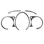 5 in 1 Auto Carbon Fibre Speed ​​Dashboard Dekorativer Aufkleber für Nissan 370Z Z34 2009-, Links- und Rechtsantrieb Universal