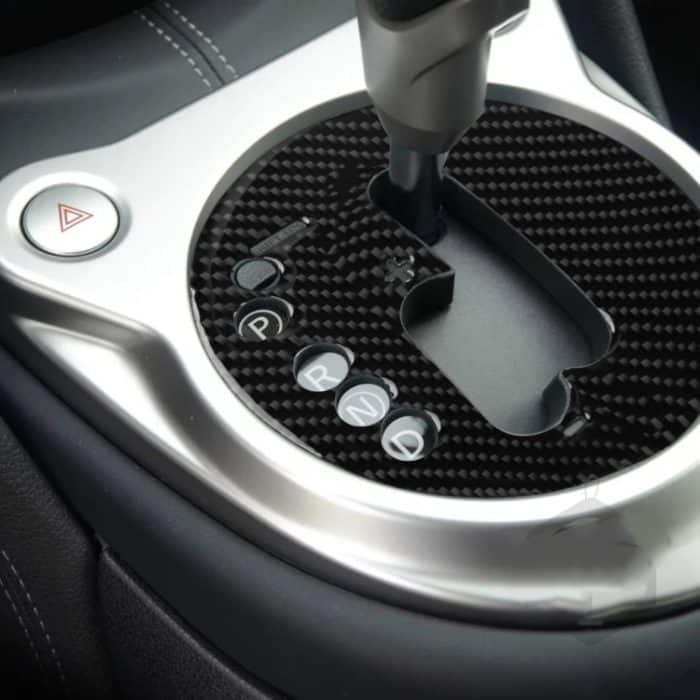 Auto Carbon Faser Schaltgetriebe Panel Dekorative Aufkleber für Nissan 370Z Z34 2009-, Manual Transmission Left Drive, Manual Transmission Right Drive – Bild 6