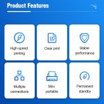 5811DD 58 mm Bluetooth 4.0 tragbarer Thermo-Bluetooth-Belegdrucker,, EU Plug, US Plug, UK Plug – Bild 6