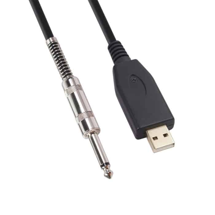 US48S USB-auf-6,35-mm-E-Gitarren-Aufnahmekabel, 2m, 3m – Bild 3