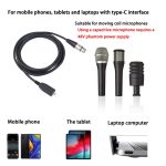TY18 USB-C/Typ-C-Stecker auf Cannon-Buchse für Mikrofonaufnahmekabel, 2m, 3m – Bild 5
