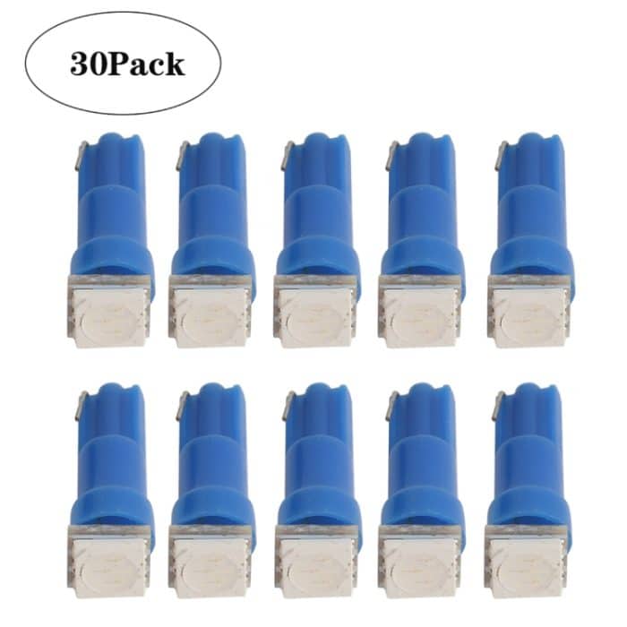 EDA0011248.jpg 30 PCS T5 1LED SMD-5050 LED-Anzeige für Fahrzeugmodifikation Licht Blaues Licht – Bild 1