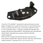2 PCS Auto Linker und rechter Heckklappenverriegelungshebel für Chevrolet 15921948/15921949 – Bild 4