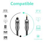 EMK OD1,0 mm 3,5 mm Digital Sound Toslink auf Mini Toslink Digital Optical Audio Kabel, 1m, 1.5m, 2m, 3m, 5m – Bild 8