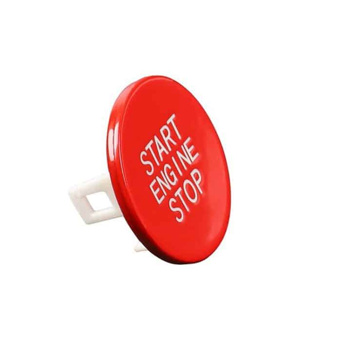 Auto-Kohlefaser-Ein-Knopf-Start-Dekorationsaufkleber für BMW 3er / G20 / G05 / G06 / G07 / G14 / G29 / F40 / F44, One-button Start (Red), One-button Start (Blue), One-button Start (Black), One-button Start (Yellow) – Bild 2