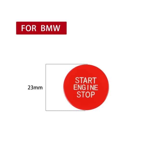 Auto-Kohlefaser-Ein-Knopf-Start-Dekorationsaufkleber für BMW 3er / G20 / G05 / G06 / G07 / G14 / G29 / F40 / F44, One-button Start (Red), One-button Start (Blue), One-button Start (Black), One-button Start (Yellow) – Bild 4