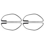 Auto-Carbonfaser-Türgriff-dekorativer Aufkleber für Mercedes-Benz C-Klasse W205 2015–2018/GLC X253 2016–2018, Links- und Rechtsantrieb universal, Solid Color Door Handle, Door Handle