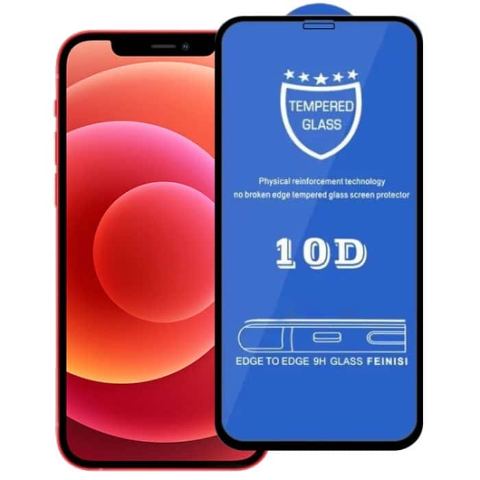 EDA001299101A.jpg 9H 10D Vollbild-Displayschutz aus gehärtetem Glas, For iPhone 12 mini (Black) (1 PCS), For iPhone 12 mini (White) (1 PCS), For iPhone 12 / 12 Pro (White) (1 PCS), For iPhone 12 / 12 Pro (Black) (1 PCS), For iPhone 12 Pro Max (Black) (1 PCS)... – Bild 1