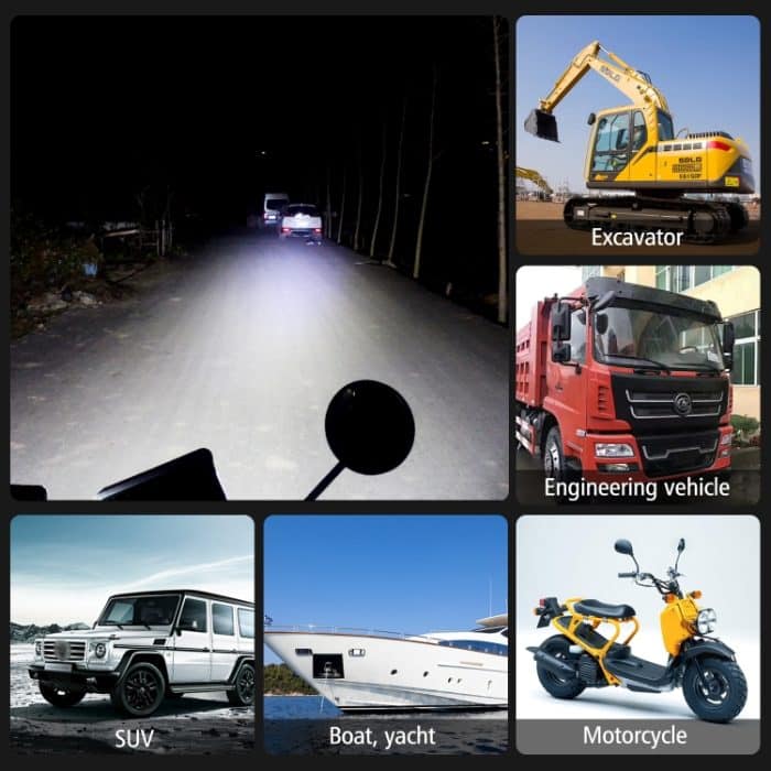 WUPP CS-1242A1 Auto 4 Zoll Square 32LEDs Highlight Arbeitslicht Modifizierter Frontstoßstangenlampenscheinwerfer – Bild 9