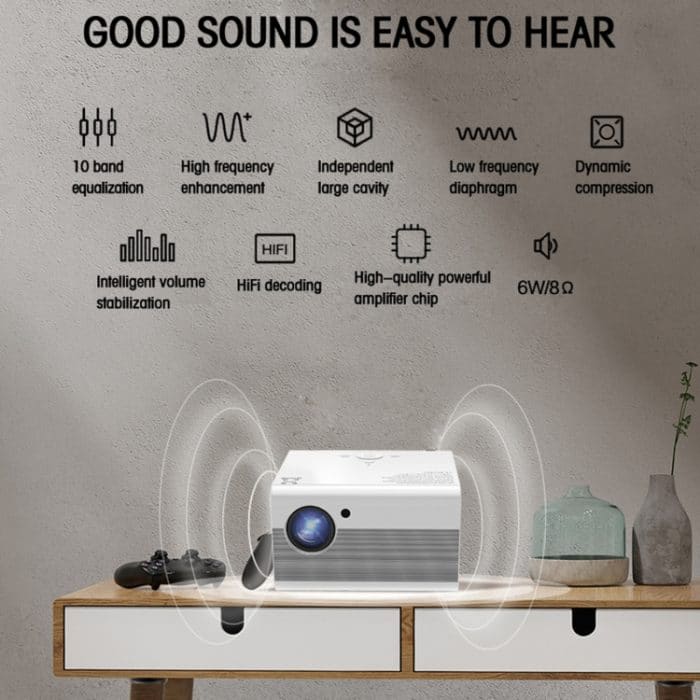 T10 1920x1080P 3600 Lumen tragbarer Heimkino-LED-HD-Digitalprojektor, Android-Version, Android Version – Bild 12