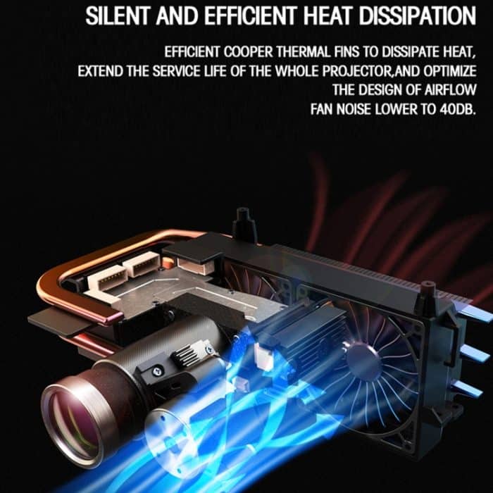 T10 1920x1080P 3600 Lumen tragbarer Heimkino-LED-HD-Digitalprojektor, Android-Version, Android Version – Bild 13