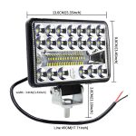 2 PCS WUPP CS-1243A1 Auto 4 Zoll Square 20LEDs Highlight Arbeitslicht Modifizierter Scheinwerfer – Bild 4
