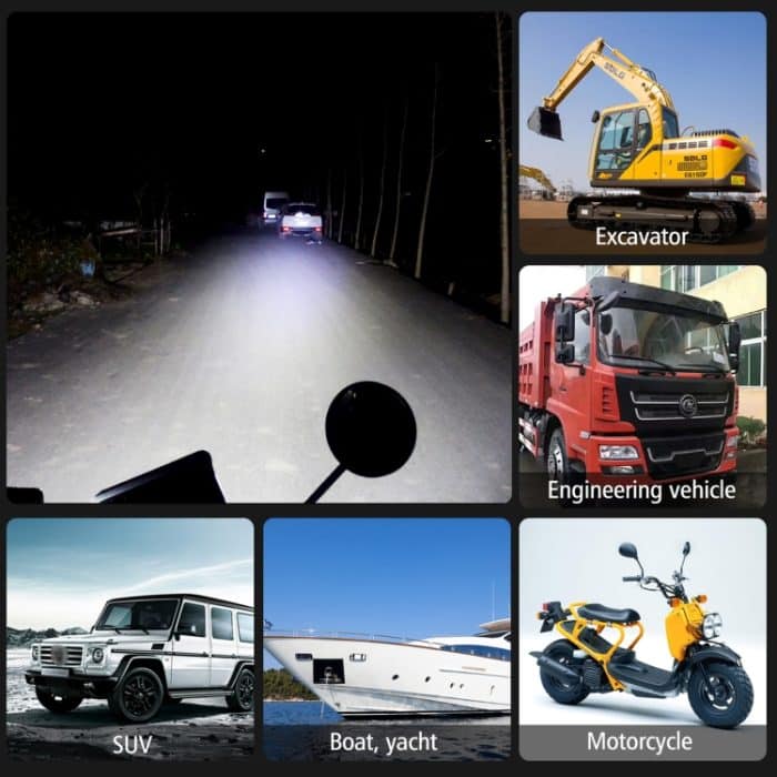 2 PCS WUPP CS-1243A1 Auto 4 Zoll Square 20LEDs Highlight Arbeitslicht Modifizierter Scheinwerfer – Bild 8