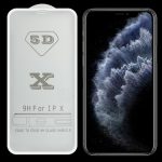 9H 5D Vollkleber-Vollbild-Hartglasfolie, For iPhone XS Max / 11 Pro Max (White) (1 PC), For iPhone X / XS 11 Pro (White) (1 PC), For iPhone XR / 11 (White) (1 PC)