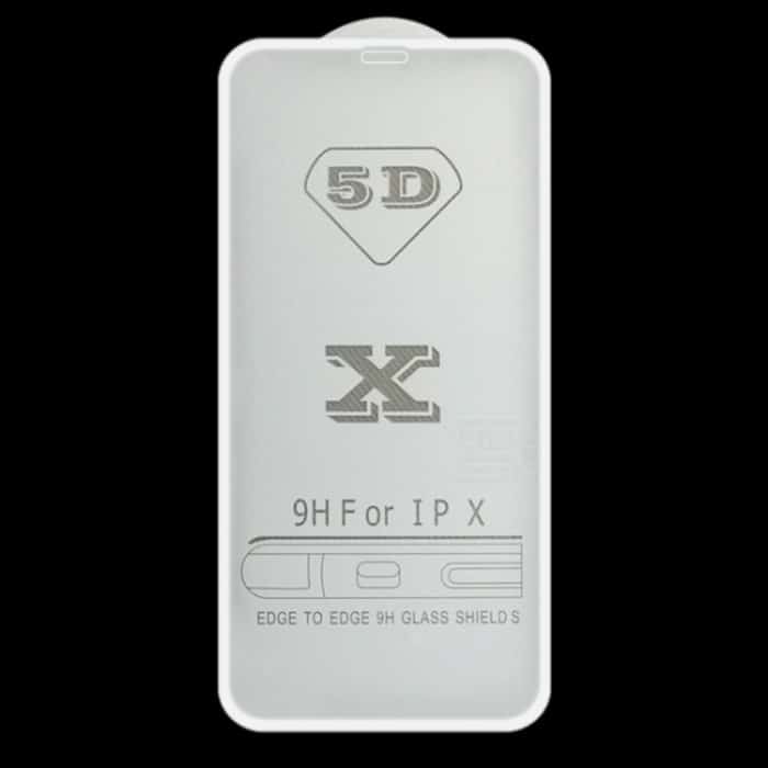 9H 5D Vollkleber-Vollbild-Hartglasfolie, For iPhone XS Max / 11 Pro Max (White) (1 PC), For iPhone X / XS 11 Pro (White) (1 PC), For iPhone XR / 11 (White) (1 PC) – Bild 2