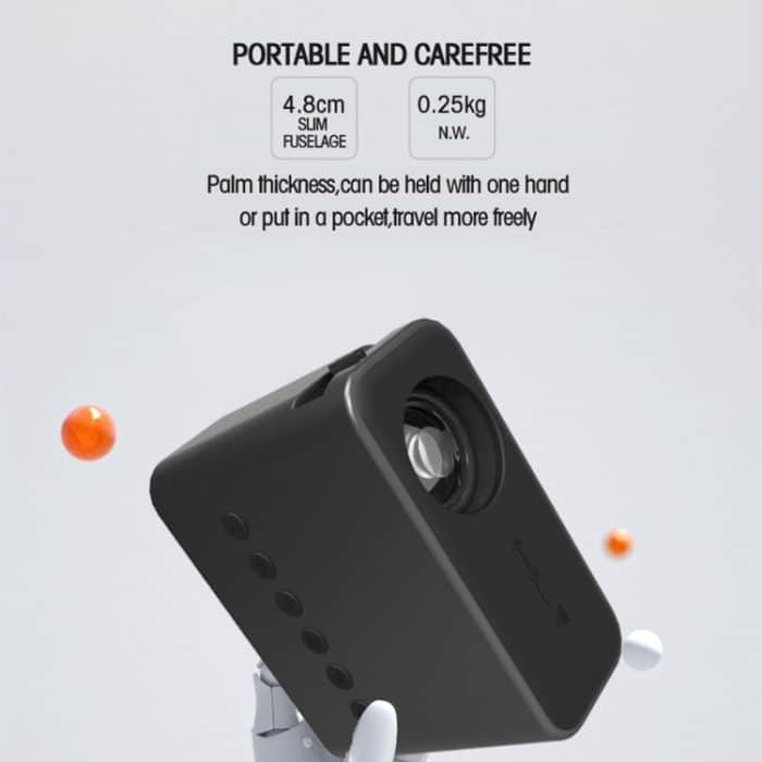 T500 1920x1080P 80 Lumen tragbarer Heimkino-LED-HD-Digitalprojektor, Without Remote Control & Adaptor, With Remote Control & Adaptor – Bild 5
