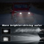 7 Zoll (5x7) / (7x6) H4 DC 9V-30V 30000LM 300W 8LEDS Auto-Quadrat-Form-LED-Scheinwerferlampen für Jeep Wrangler – Bild 9