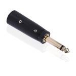 2 Stück LZ1168G GILDED 6.35mm Mono männlich an XRL Male Audioadapter Mikrofon Stereo-Lautsprecher-Anschluss – Bild 4