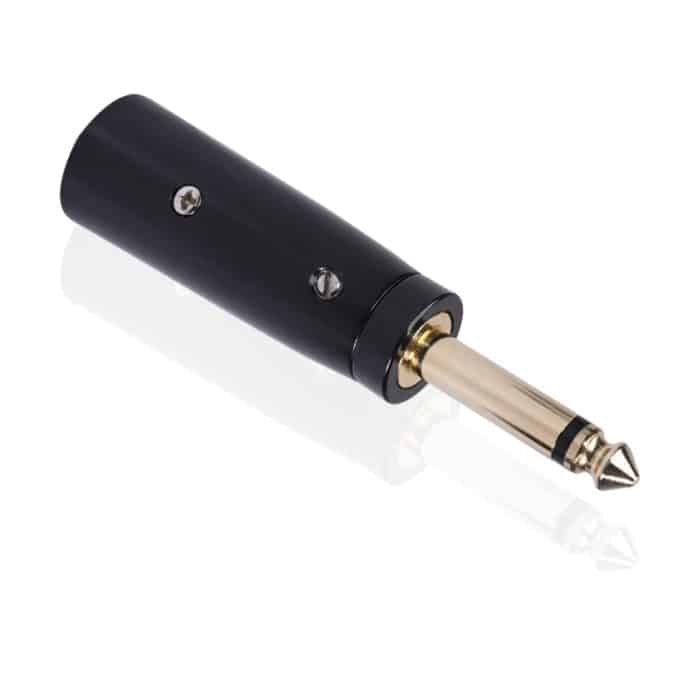 2 Stück LZ1168G GILDED 6.35mm Mono männlich an XRL Male Audioadapter Mikrofon Stereo-Lautsprecher-Anschluss – Bild 4