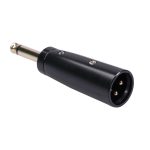 2 Stück LZ1168G GILDED 6.35mm Mono männlich an XRL Male Audioadapter Mikrofon Stereo-Lautsprecher-Anschluss – Bild 5