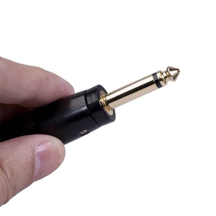 2 Stück LZ1168G GILDED 6.35mm Mono männlich an XRL Male Audioadapter Mikrofon Stereo-Lautsprecher-Anschluss – Bild 6