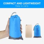 Wasserdichte Polyester-Picknickmatte aus kariertem Stoff mit Taschen, Outdoor-Camping-Strandmatte, Größe: 2,1 x 2 m – Bild 3