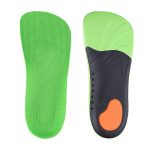 1 Paar 068 Sports stoßfestes Massage-Fußgewölbe Plattfuß-Stützeinlegesohle Schuhpolster, 068 XS (Green Orange), 068 S (Green Orange), 068 M(Green Orange), 068 L(265-270mm), 068 XL(Green Orange)