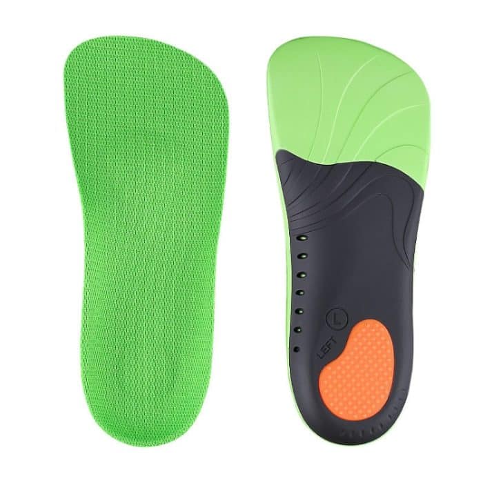 1 Paar 068 Sports stoßfestes Massage-Fußgewölbe Plattfuß-Stützeinlegesohle Schuhpolster, 068 XS (Green Orange), 068 S (Green Orange), 068 M(Green Orange), 068 L(265-270mm), 068 XL(Green Orange) – Bild 2