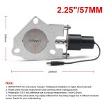 Universal Auto Edelstahl Racing Elektrische Auspuff-Abschaltventile Steuermotor, 2 inch, 2.25 inch, 3 inch – Bild 5