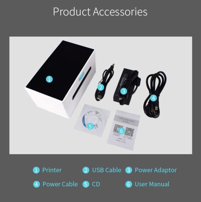 POS-9220 100x150mm Thermal Express Bill Selbstklebender Etikettendrucker, USB + Bluetooth mit Halterungsversion,, USB + Bluetooth,EU Plug, USB + Bluetooth,US Plug, USB + Bluetooth,UK Plug – Bild 4