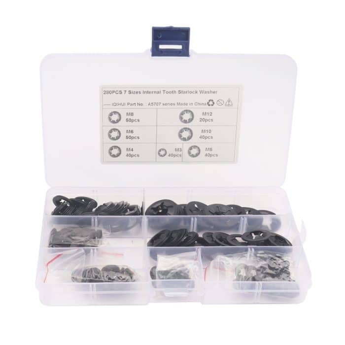 A5707 280 STÜCKE torx lagerklamm Haltering Ring Manganstahl Schnelldrahtsperrscheibe – Bild 2