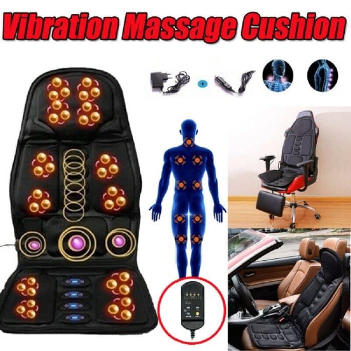 7 Massageköpfe, 8 Modi, Auto/Haushalt, multifunktionales Sitzkissen für die Halswirbelsäulenmassage für den ganzen Körper, 7 Massage Heads AU Plug, 7 Massage Heads US Plug, 7 Massage Heads EU Plug, 7 Massage Heads UK Plug – Bild 4