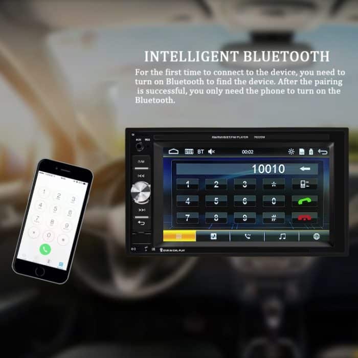 A2115 6.2 Zoll Auto Dual DIN HD MP5 Player Unterstützung Bluetooth / FM / Telefon Link / TF-Karte mit Fernbedienung – Bild 6