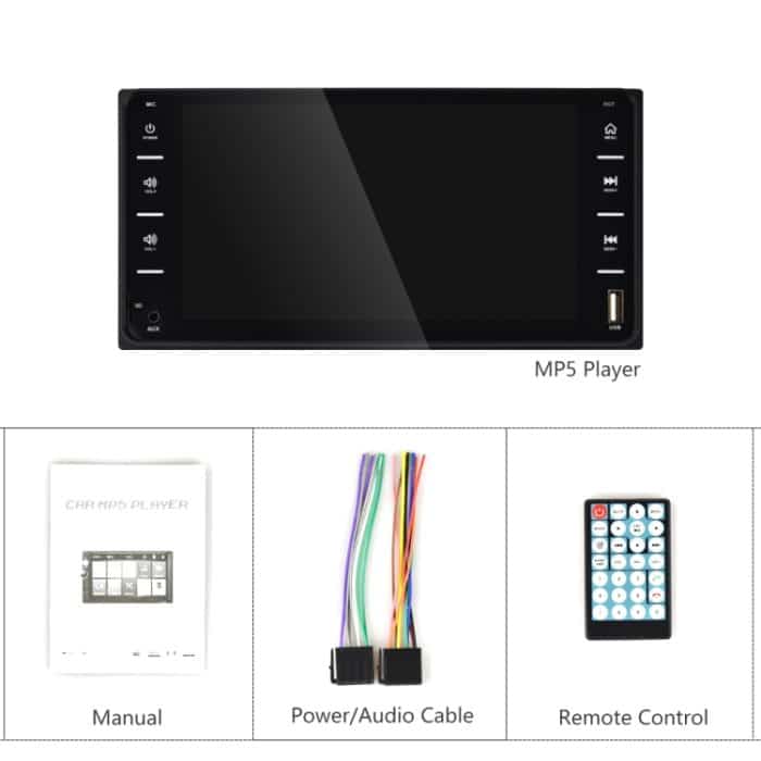 Q3160 7 Zoll Auto Touch kapazitiver Bildschirm MP5-Player-Unterstützung FM / TF / Mirror Link für Toyota Corolla – Bild 8