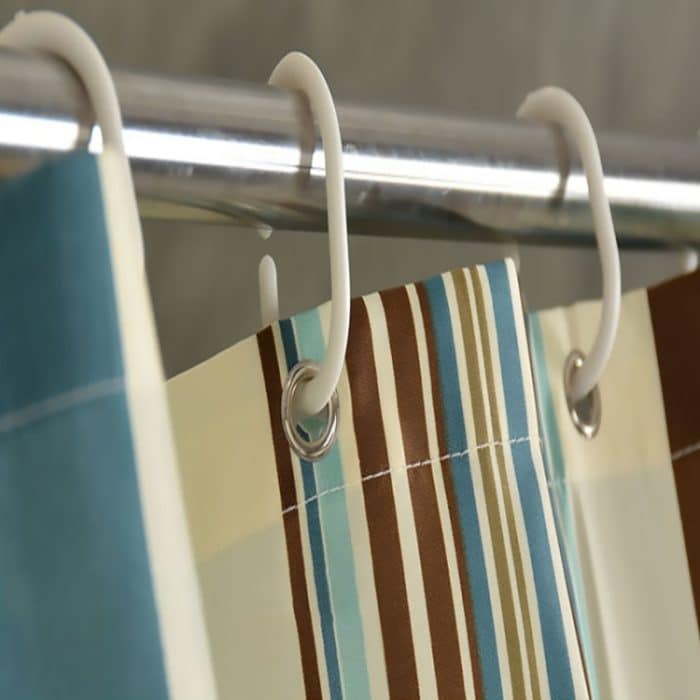 Mehrfarbige, vertikale Textur, dicke, wasserdichte Duschvorhänge aus Polyestergewebe, 180x180cm, 180x200cm, 200x180cm, 200x200cm, 200x220cm, 200x240cm, 180x220cm, 180x240cm, 150x180cm, 120x180cm – Bild 6