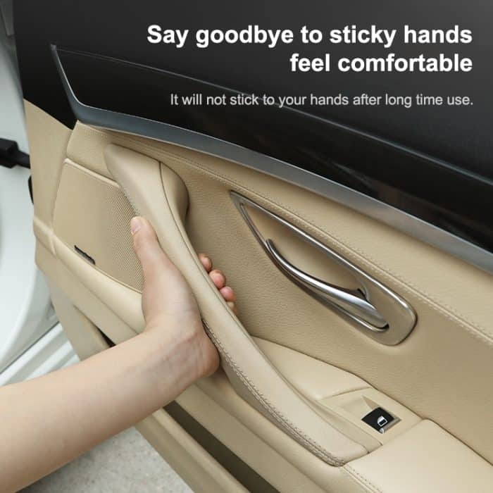 Auto-Leder linke Seite Innentürgriff-Baugruppe 51417225854 für BMW 5er F10 / F18 2011–2017, Left Side (Black), Left Side (Beige), Left Side (Creamy-white), Left Side (Grey), Left Side (Wine Red), Left Side (Mocha) – Bild 6