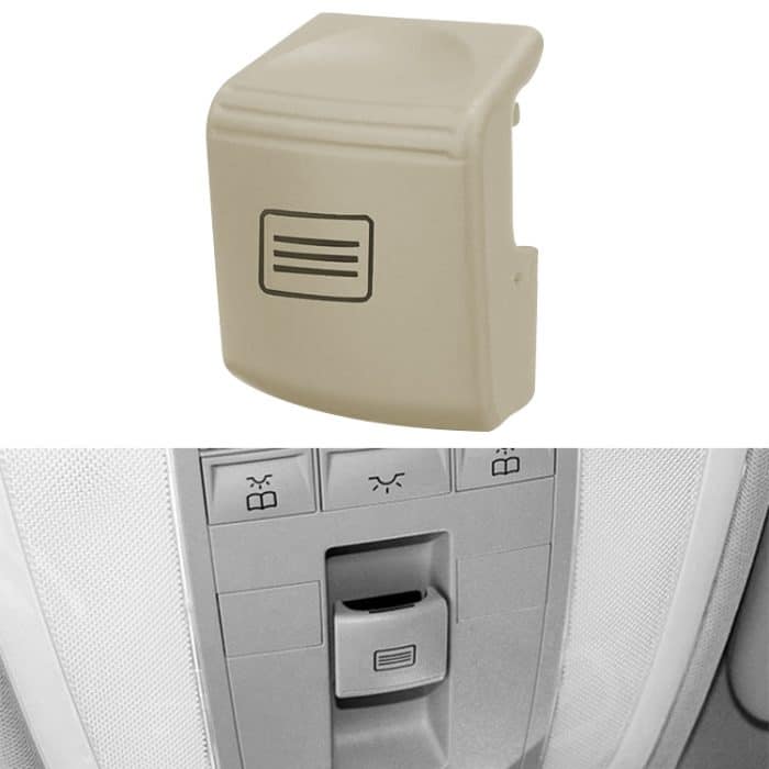 Auto-Schiebedach-Schalterknopf, Kuppellichtknopf für Mercedes-Benz W204 / X204 2008–2015, For Mercedes-Benz W204(Nut Beige), For Mercedes-Benz W204(Black), For Mercedes-Benz W204(Grey White), For Mercedes-Benz W204(Mercerized Beige)... – Bild 1