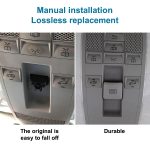 Auto-Schiebedach-Schalterknopf, Kuppellichtknopf für Mercedes-Benz W204 / X204 2008–2015, For Mercedes-Benz W204(Nut Beige), For Mercedes-Benz W204(Black), For Mercedes-Benz W204(Grey White), For Mercedes-Benz W204(Mercerized Beige)... – Bild 4