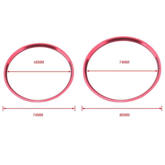 5 Stück Auto-Klimaanlagen-Luftauslass-Zierring für Mercedes-Benz, A5819-01, A5819-02, A5819-03 – Bild 4