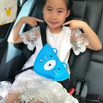 Auto-Kindersitzgurt-Einstell- und Befestigungsvorrichtung, Tasten, Sicherheitsgurt, Anti-Strangulations-Schulterabdeckung, Cotton Fabric Pink Stripes, Cotton Fabric Green Stripes, Mesh Fabric Rabbit, Mesh Fabric Fox, Mesh Fabric Lion... – Bild 5