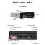 9601C HD 7 Zoll manuell einziehbares Screen Car MP5-Player GPS-Navigation Bluetooth-Radio, Unterstützung Mirror Link & FM & TF-Karte & USB – Bild 8