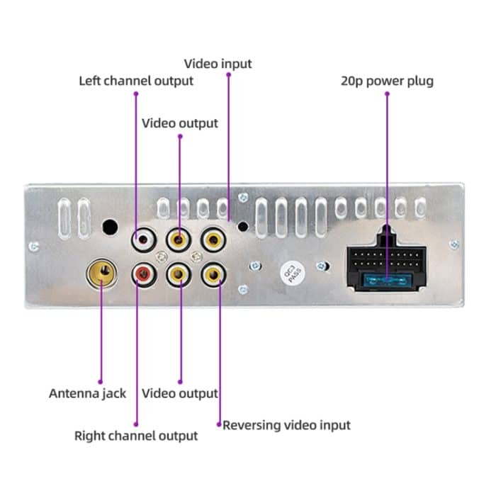 9601C HD 7 Zoll manuell einziehbares Screen Car MP5-Player GPS-Navigation Bluetooth-Radio, Unterstützung Mirror Link & FM & TF-Karte & USB – Bild 9